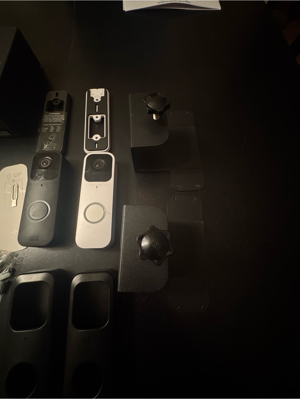 Two Blink Replacement Video Doorbell Units — Black and White